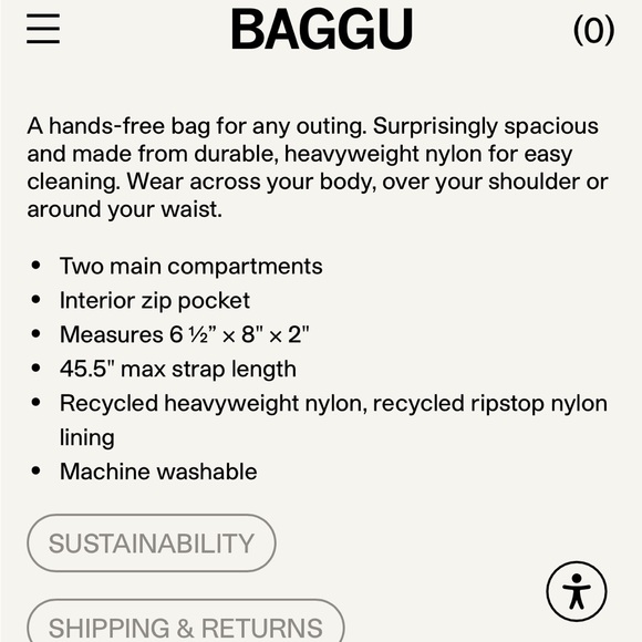 BAGGU Fanny Pack: Sour 🍋 - Picture 5 of 5